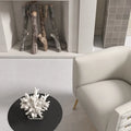 Set of 2 SEYNAR Mid-Century Modern Velvet Round Accent Chairs for Living Room