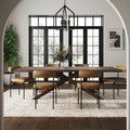 Nathan James Dahlia Upholstered Counter Height Barstool and Dining Chair with Backrest