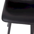 Pair of Armless Upholstered Metal Counter Stools