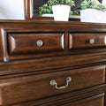 Oslo Classic 2-Piece Dresser and Mirror Set with 10 Drawers by Furniture of America