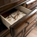 Oslo Classic 2-Piece Dresser and Mirror Set with 10 Drawers by Furniture of America