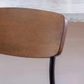 Lowrey 25-Inch Counter Stool with Metal Frame and Faux Leather Upholstery