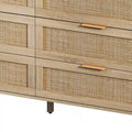 Rattan Storage Cabinet with 51.186 Drawers