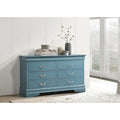 Louis Philippe 6-Drawer Dresser for Bedroom