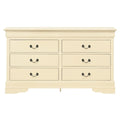 Louis Philippe 6-Drawer Dresser for Bedroom
