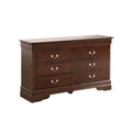 Louis Philippe 6-Drawer Dresser for Bedroom