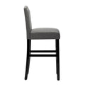 Set of 2 Upholstered 28-Inch Barstools - Stylish Pub Chairs
