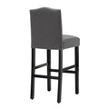 Set of 2 Upholstered 28-Inch Barstools - Stylish Pub Chairs