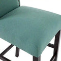 Set of 2 Upholstered 28-Inch Barstools - Stylish Pub Chairs