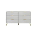 CraftPorch Modern 6-Drawer Wooden Dresser