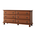 Palace Imports Traditional Kyle 6-Drawer Dresser in 100% Solid Wood with Optional Mirror