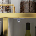 Pop-Up Door Sideboard Dresser Cabinet - Storage Console for TV