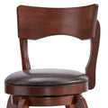 Lyla 24-Inch Brown Swivel Counter Stool by iNSPIRE Q Classic