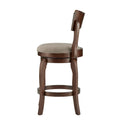 Lyla 24-Inch Brown Swivel Counter Stool by iNSPIRE Q Classic