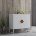 CUSchoice Solid Wood Square Handle 2-Door Sideboard