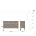 Prepac Milo 7-Drawer Dresser in Mid-Century Modern Style