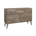 Prepac Milo 7-Drawer Dresser in Mid-Century Modern Style