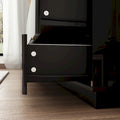 Light Dual Chest 8-Drawer Double Dresser with High Gloss Finish