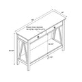 Newborough Antique Tobacco Console Table by Copper Grove