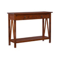 Newborough Antique Tobacco Console Table by Copper Grove