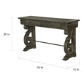 Bellamy Classic Weathered Peppercorn Storage Console Table