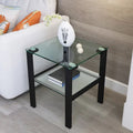 Two-Tier Glass Corner Table