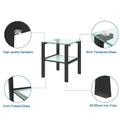 Two-Tier Glass Corner Table