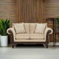 Roundhill Furniture Hernen Carved Wooden Frame Loveseat
