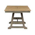 Lindsey Farm 7-Piece Trestle Table Set in Gray and Sandstone