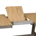 Lindsey Farm 7-Piece Trestle Table Set in Gray and Sandstone