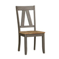 Lindsey Farm 7-Piece Trestle Table Set in Gray and Sandstone