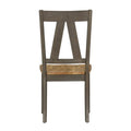 Lindsey Farm 7-Piece Trestle Table Set in Gray and Sandstone