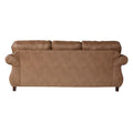 2 Piece Sofa and Loveseat Set with Nailhead Trim and Rolled Arms
