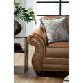 2 Piece Sofa and Loveseat Set with Nailhead Trim and Rolled Arms