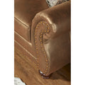 2 Piece Sofa and Loveseat Set with Nailhead Trim and Rolled Arms