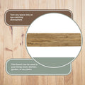 Artissance 43L Natural Wood Small Noodle Bench for Indoor and Outdoor Use - Perfect for Entryways, Hallways, and Patios