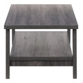 Dark Grey Hollywood Coffee Table with Storage Shelf