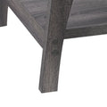 Dark Grey Hollywood Coffee Table with Storage Shelf