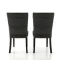 Lerc Modern Espresso Faux Leather Tufted Side Chairs by Furniture of America (Set of 2)
