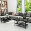 Black Glass Lift-Top Coffee Table