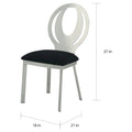 Heer Contemporary Black Steel U-Shaped Pedestal 7-Piece Dining Set by Furniture of America
