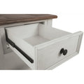 Casual End Table in Antique White and Brown - Bolanburg Collection
