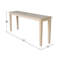 Fairview 72-Inch Shaker Console Table by Porch & Den