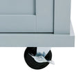 Versatile Drop-Leaf Kitchen Island Cart with 3 Drawers
