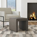 HomePop Contemporary Channel-Designed Ottoman