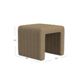 HomePop Contemporary Channel-Designed Ottoman