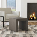 HomePop Contemporary Channel-Designed Ottoman