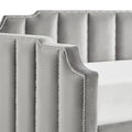 iNSPIRE Q Modern Chareau Glam Grey Velvet Daybed