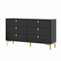 Mid-Century 6-Drawer Storage Dresser Chest Sideboard