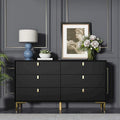 Mid-Century 6-Drawer Storage Dresser Chest Sideboard